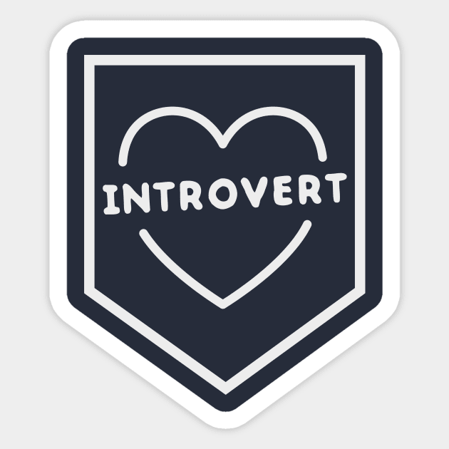 Funny introvert heart Sticker by happinessinatee